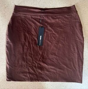 Fashion Nova Women's Brown Skirt